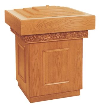 Baptismal Font Almond Color Laminate Top 21 Stainless